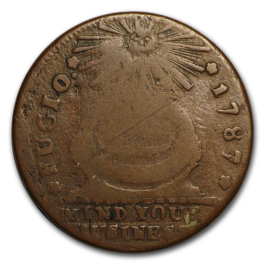 Buy 1787 Fugio Cent Fine Details | APMEX