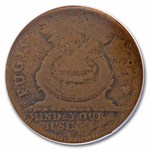 1787 Fugio Cent VG-10 PCGS CAC (No Cinq, Cross After Date)