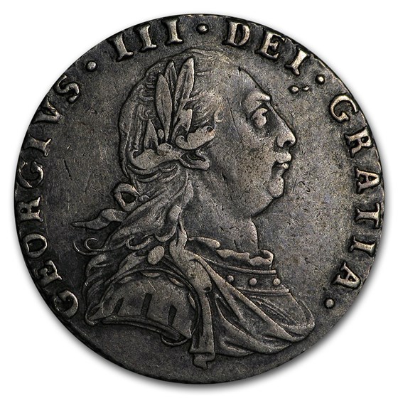 1787 Great Britain Silver 6 Pence George III XF 1787 Great Britain Silver 6 Pence George III XF