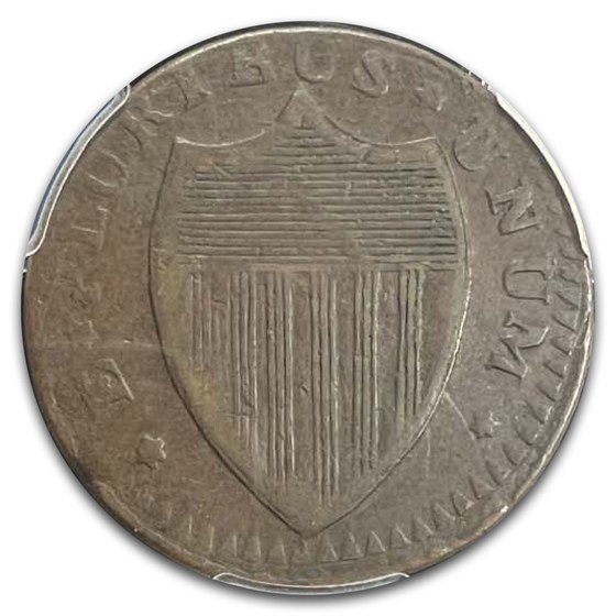 1787 New Jersey Colonial Copper VF-35 PCGS (Sm Plan Plain Shield)