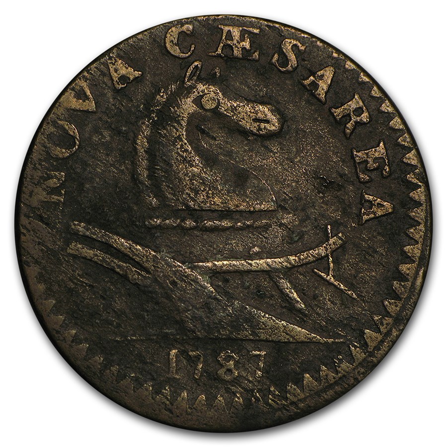 1787 New Jersey Copper Cent Fine+