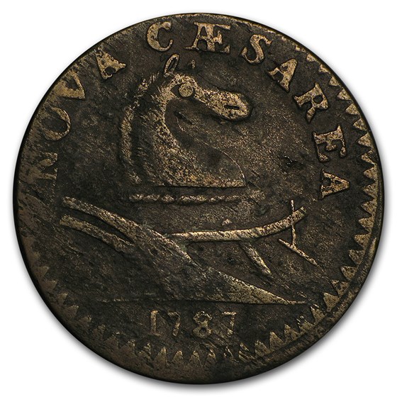 1787 New Jersey Copper Cent Fine+ 1787 New Jersey Copper Cent Fine+
