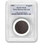 1787 Nova Eborac Copper VF-35 PCGS (Brown, Std Left)