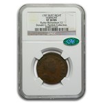1787 Vermont Bust Right VF-30 NGC CAC (Brown)