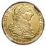 1788/7-M M Spain Gold 4 Escudos Charles III AU-58 NGC