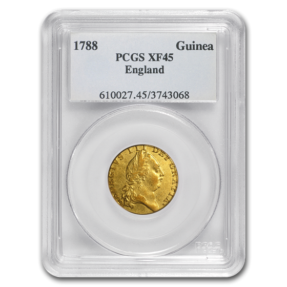 1788 Great Britain Gold Guinea George III XF-45 PCGS 1788 Great Britain Gold Guinea George III XF-45 PCGS