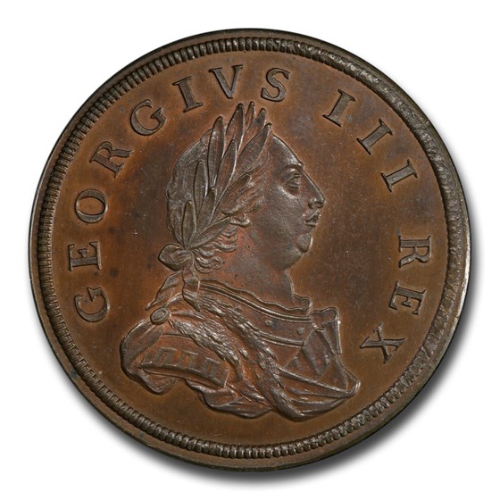 1788 Great Britain Pattern Half Penny Pattern PR-65+ PCGS 1788 Great Britain Pattern Half Penny Pattern PR-65+ PCGS