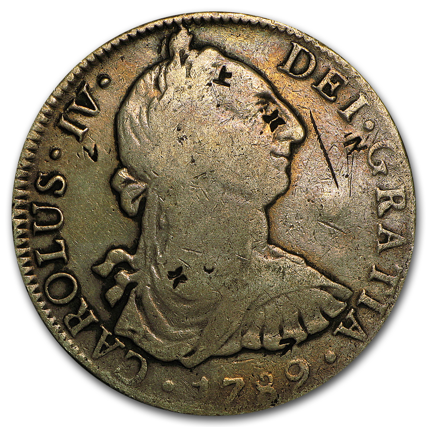 Buy 1789-Mo FM Mexico Silver 8 Reales Charles IV Fine | APMEX