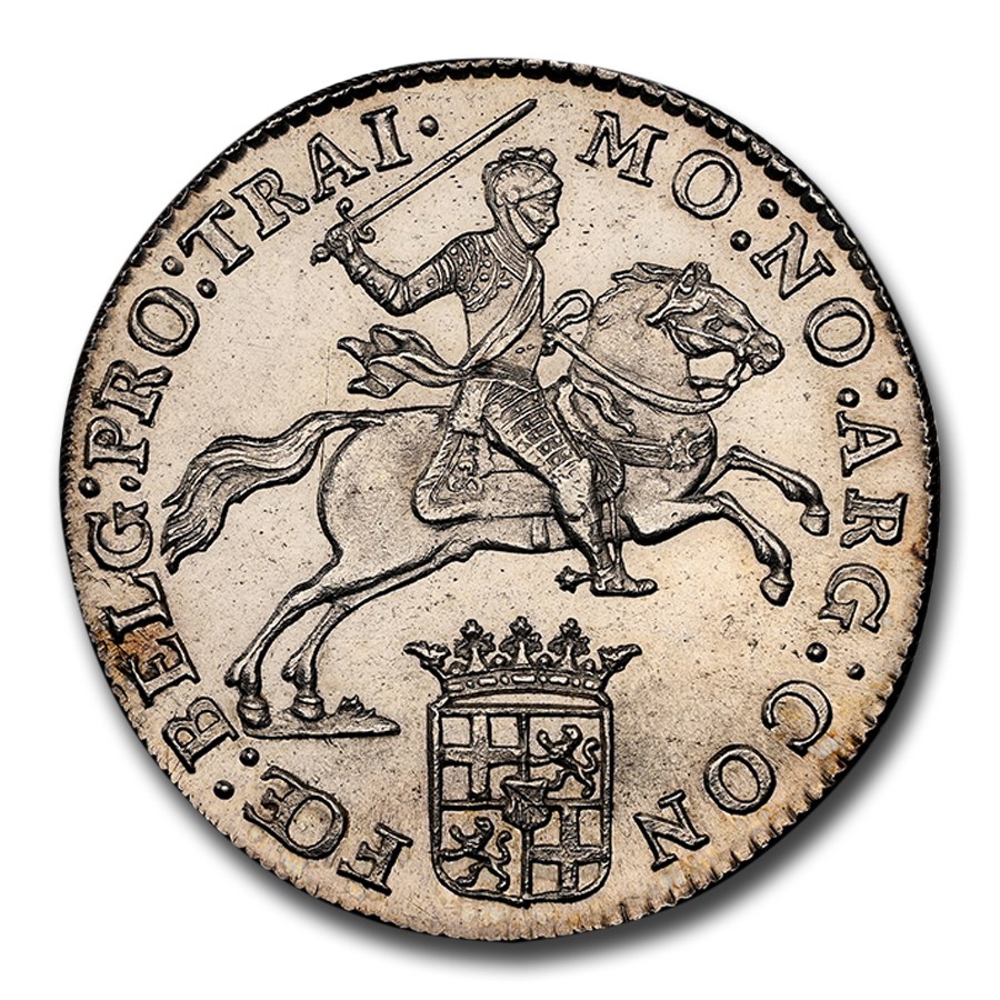 1789 Netherlands Silver 1/2 Ducaton MS-62 NGC (Utrecht)