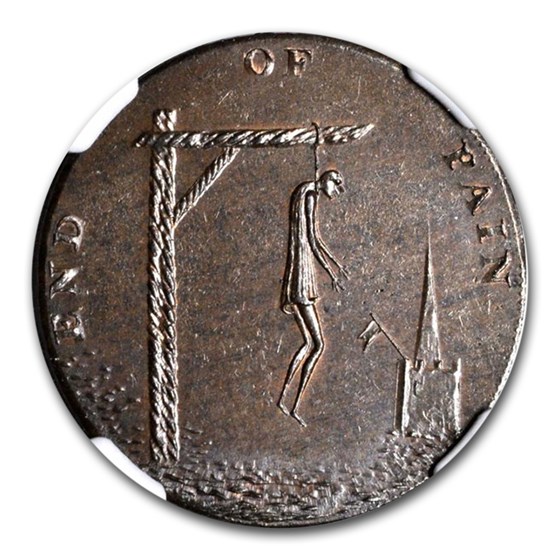 1790 Conder Token End of Pain Halfpenny MS-65 NGC (Brown) 1790 Conder Token End of Pain Halfpenny MS-65 NGC (Brown)