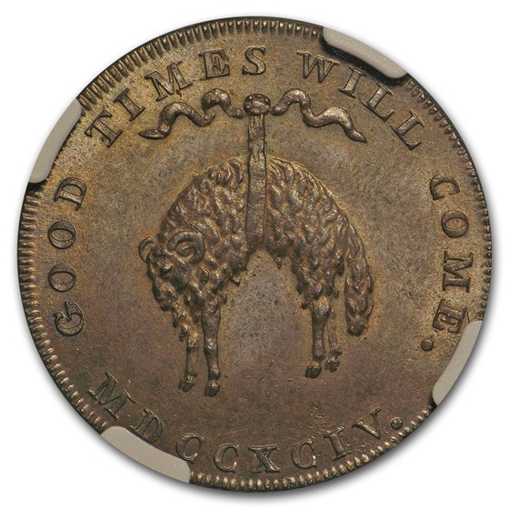 Buy (1790) Condor Token Norfolk E. Richard Cockey MS-64 NGC (Brown) | APMEX
