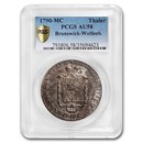 1790-MC German States Brunswick-Wolfenb. Silver Thaler AU-58 PCGS 1790-MC German States Brunswick-Wolfenb. Silver Thaler AU-58 PCGS