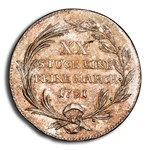 1791 Germany Silver 1/2 Thaler MS-64 PCGS