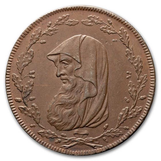 1791 Great Britain Bronzed Half Penny Token Proof 1791 Great Britain Bronzed Half Penny Token Proof