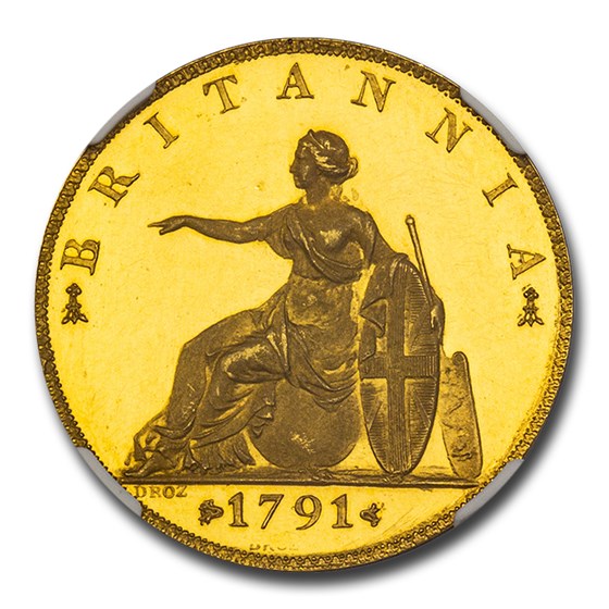 Buy 1791 Great Britain Gold Restrike Pattern Halfpenny PF63 UC NGC APMEX