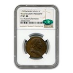 1792 Washington Roman Head Cent PF-65 NGC CAC (Red/Brown)