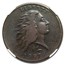 1793 Flowing Hair Large Cent Fine-15 NGC (BN, Wreath, Lettered)