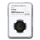 1793 Flowing Hair Large Cent XF-40 NGC (BN Wreath Lettered S-11C) 1793 Flowing Hair Large Cent XF-40 NGC (BN Wreath Lettered S-11C)