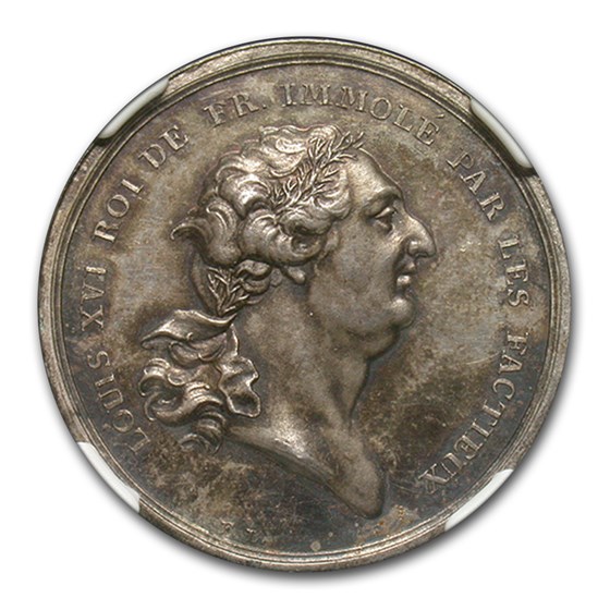 1793 France Execution of Louis XVI Julius-262 Medal MS-64 1793 France Execution of Louis XVI Julius-262 Medal MS-64