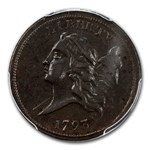 1793 Liberty Cap Half Cent AU-50 PCGS