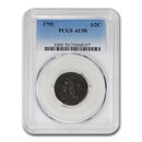 1793 Liberty Cap Half Cent AU-50 PCGS