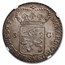 1793 Netherlands W. Friesland Silver 3 Gulden MS-62 NGC