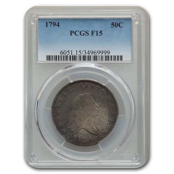 1794 Flowing Hair Half Dollar Fine-15 PCGS 1794 Flowing Hair Half Dollar Fine-15 PCGS