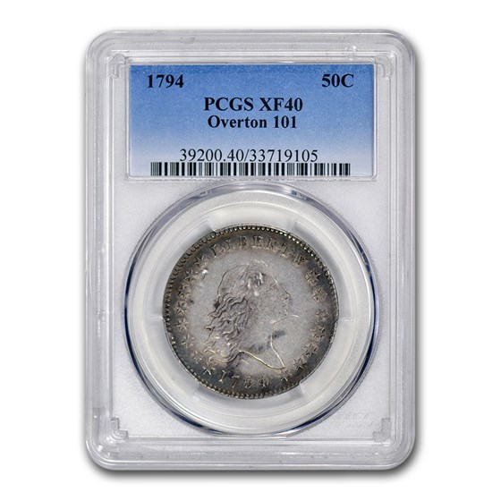 1794 Flowing Hair Half Dollar XF-40 PCGS (Overton 101) 1794 Flowing Hair Half Dollar XF-40 PCGS (Overton 101)