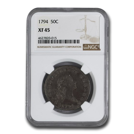 1794 Flowing Hair Half Dollar XF-45 NGC 1794 Flowing Hair Half Dollar XF-45 NGC