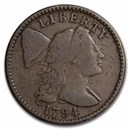 1794 Large Cent Head of 1795 VG