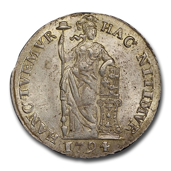 1794 Netherlands Silver Gulden MS-63 PCGS 1794 Netherlands Silver Gulden MS-63 PCGS