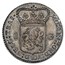 1794 Netherlands Silver Gulden MS-64 NGC