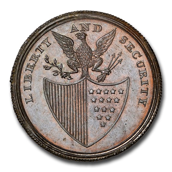 Buy (1795) Cord Border Liberty & Security 1 Pence MS-64 NGC (Brown) | APMEX