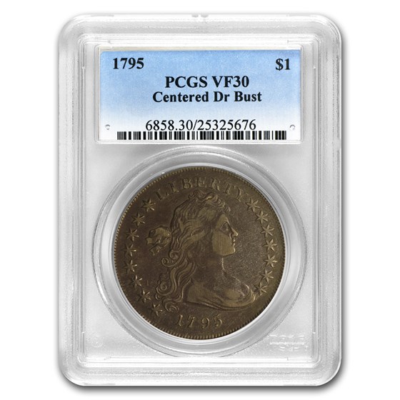 1795 Draped Bust Dollar Centered Bust VF-30 PCGS 1795 Draped Bust Dollar Centered Bust VF-30 PCGS