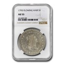 1795 Flowing Hair Dollar AU-53 NGC