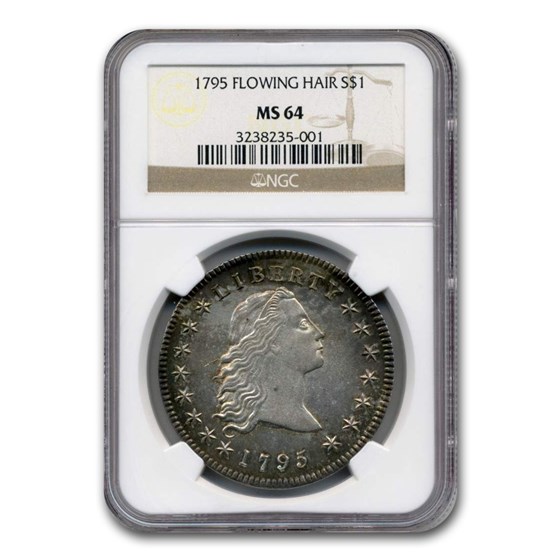 1795 Flowing Hair Dollar MS-64 NGC 1795 Flowing Hair Dollar MS-64 NGC