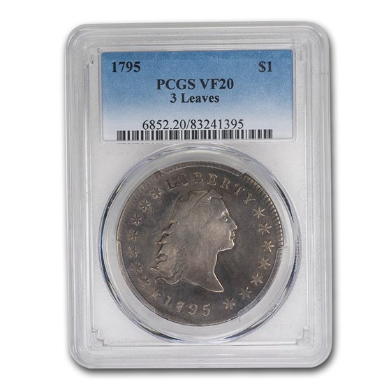 1795 Flowing Hair Dollar VF-20 PCGS (3 Leaves) 1795 Flowing Hair Dollar VF-20 PCGS (3 Leaves)