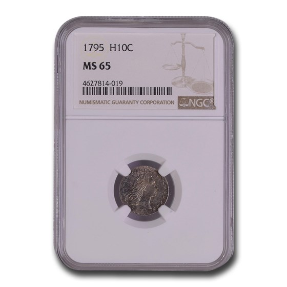 1795 Flowing Hair Half Dime MS-65 NGC 1795 Flowing Hair Half Dime MS-65 NGC