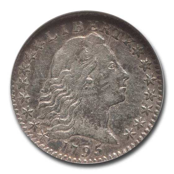 1795 flowing hair half dime