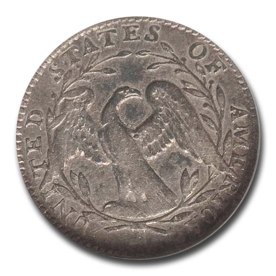 1795 flowing hair half dime
