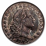 1795 Flowing Hair Half Dime XF Details ANACS (Bent, Old Holder)