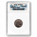 1795 Flowing Hair Half Dime XF Details ANACS (Bent, Old Holder)