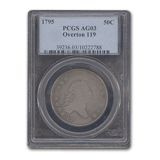 1795 Flowing Hair Half Dollar AG-3 PCGS (Overton 119) 1795 Flowing Hair Half Dollar AG-3 PCGS (Overton 119)