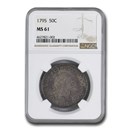 1795 Flowing Hair Half Dollar MS-61 NGC