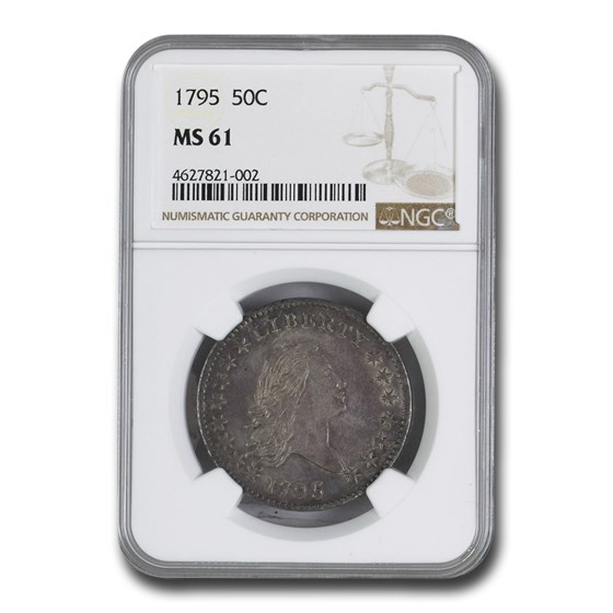 1795 Flowing Hair Half Dollar MS-61 NGC 1795 Flowing Hair Half Dollar MS-61 NGC