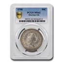1795 Flowing Hair Half Dollar MS-62 PCGS (Overton 116) 1795 Flowing Hair Half Dollar MS-62 PCGS (Overton 116)
