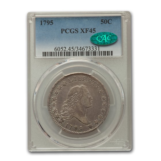 1795 Flowing Hair Half Dollar XF-45 PCGS CAC 1795 Flowing Hair Half Dollar XF-45 PCGS CAC