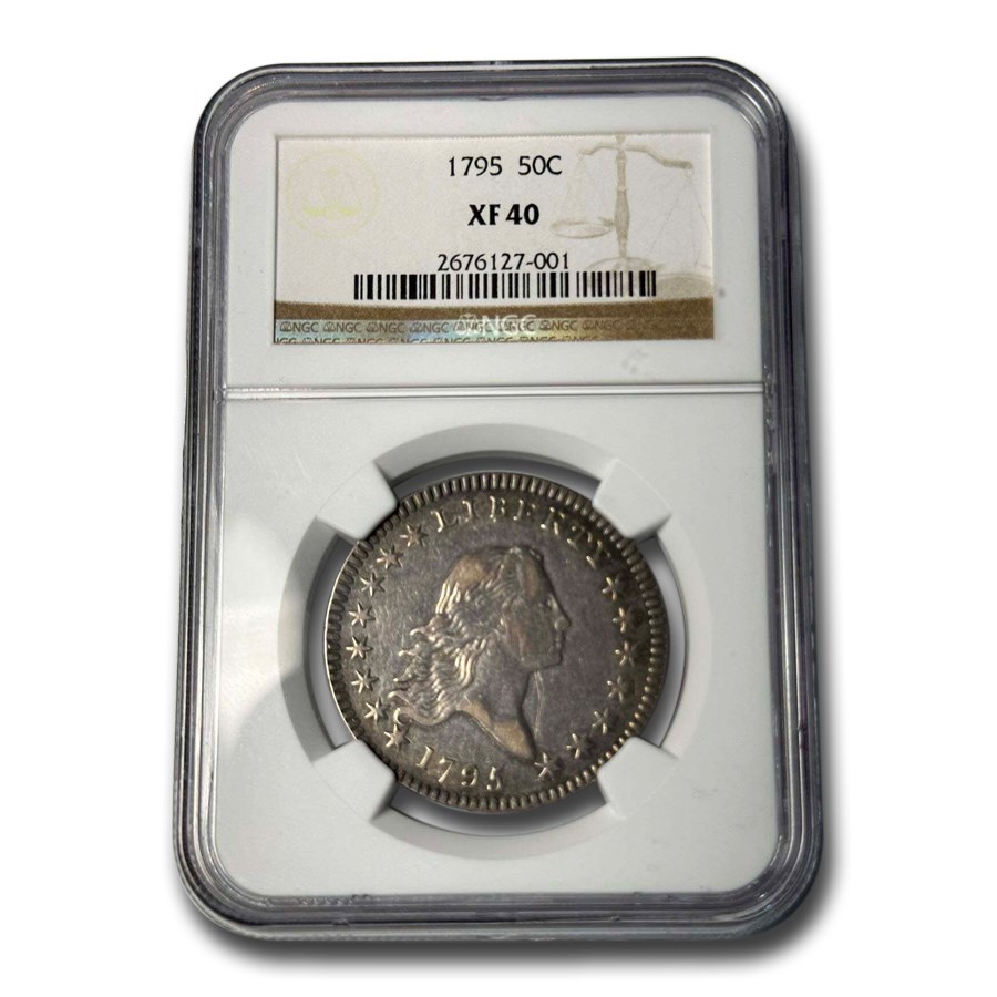 1795 Flowing Hair Half Dollar XF-40 NGC