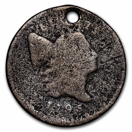 1795 Half Cent Lettered Edge w/Pole AG Details 1795 Half Cent Lettered Edge w/Pole AG Details