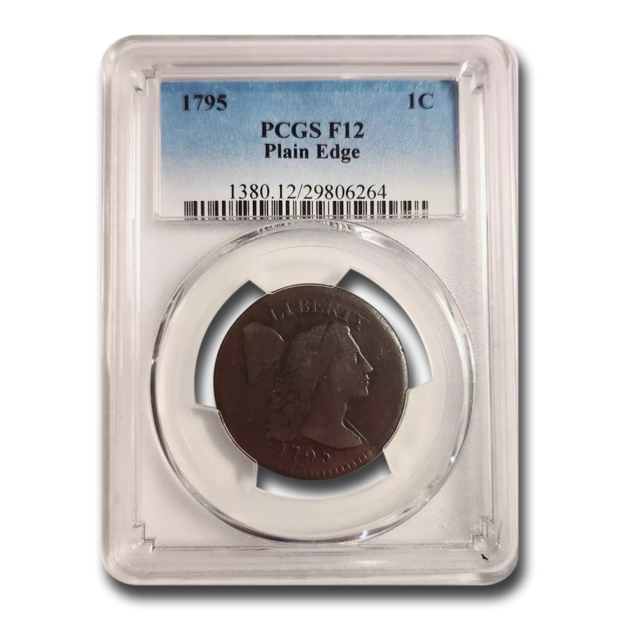 1795 Large Cent Fine-12 PCGS (Plain Edge)